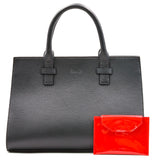 Beverly Bag - Black with Glossy Red Wallet