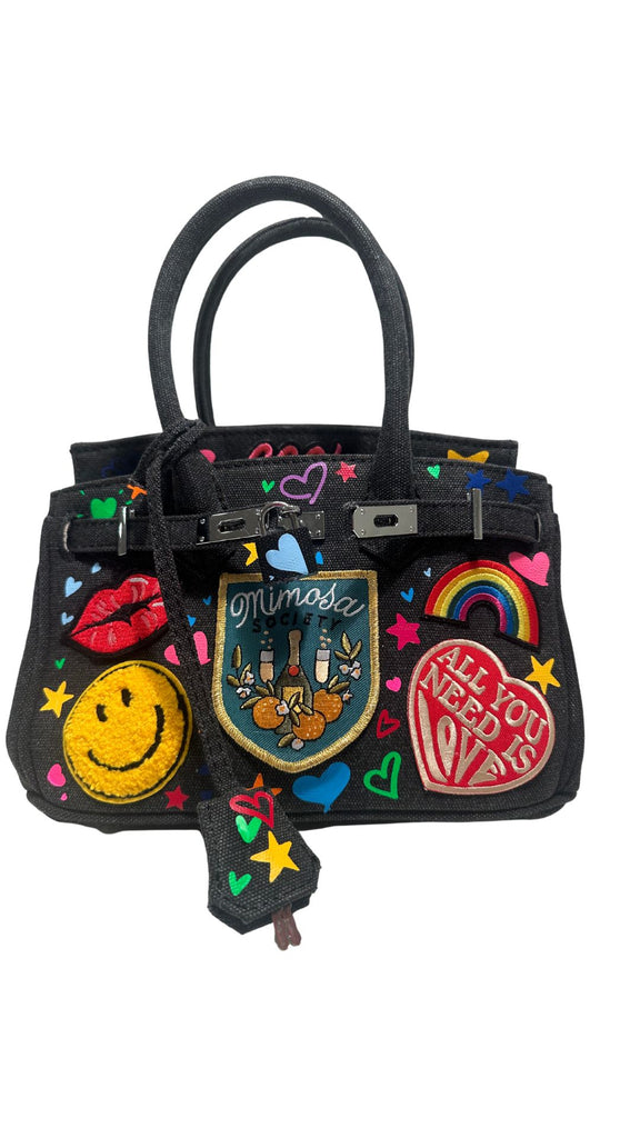 Unveiling the Hidden Gem: The Colorful World of Patch-Covered Handbags