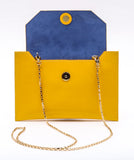Sunset Cross body in Yellow Patent Leather